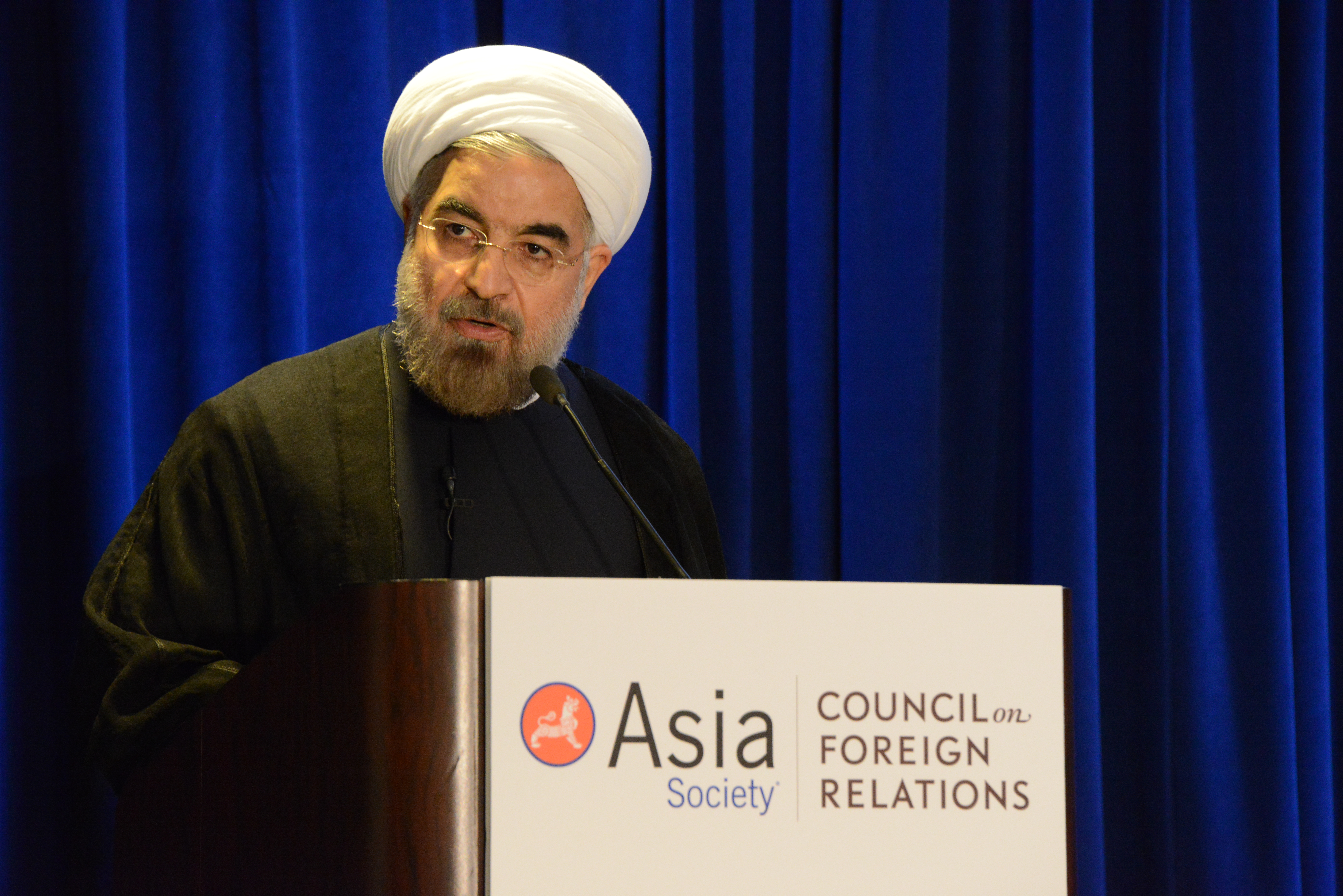 Iranian President Hassan Rouhani (photo credit: Asia Society/flickr)