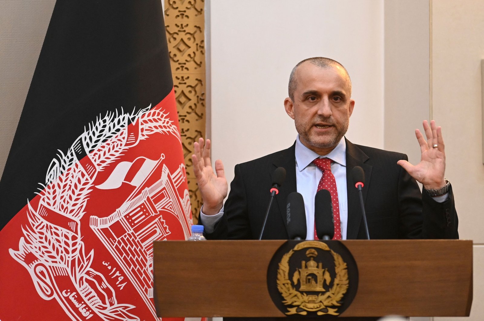 First Vice President of Afghanistan, Amrullah Saleh (photo credit: AFP)