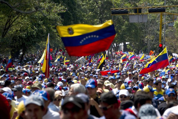 Opposition protest in Venezuela (Photo credit: MARQUINAM/flickr)