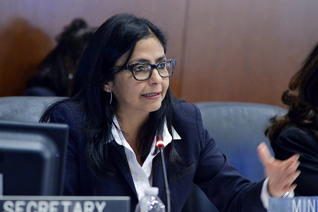 Delcy Rodriguez, president of the National Constituent Assembly (Photo credit: Flickr) Delcy Rodriguez, president of the National Constituent Assembly (Photo credit: Flickr)
