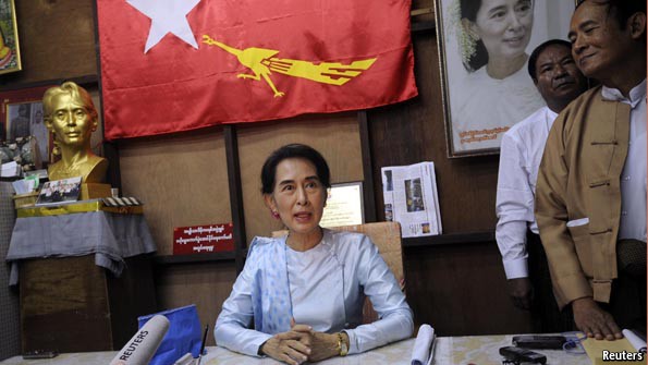 National League for Democracy (NLD) leader, Aung San Suu Kyi 