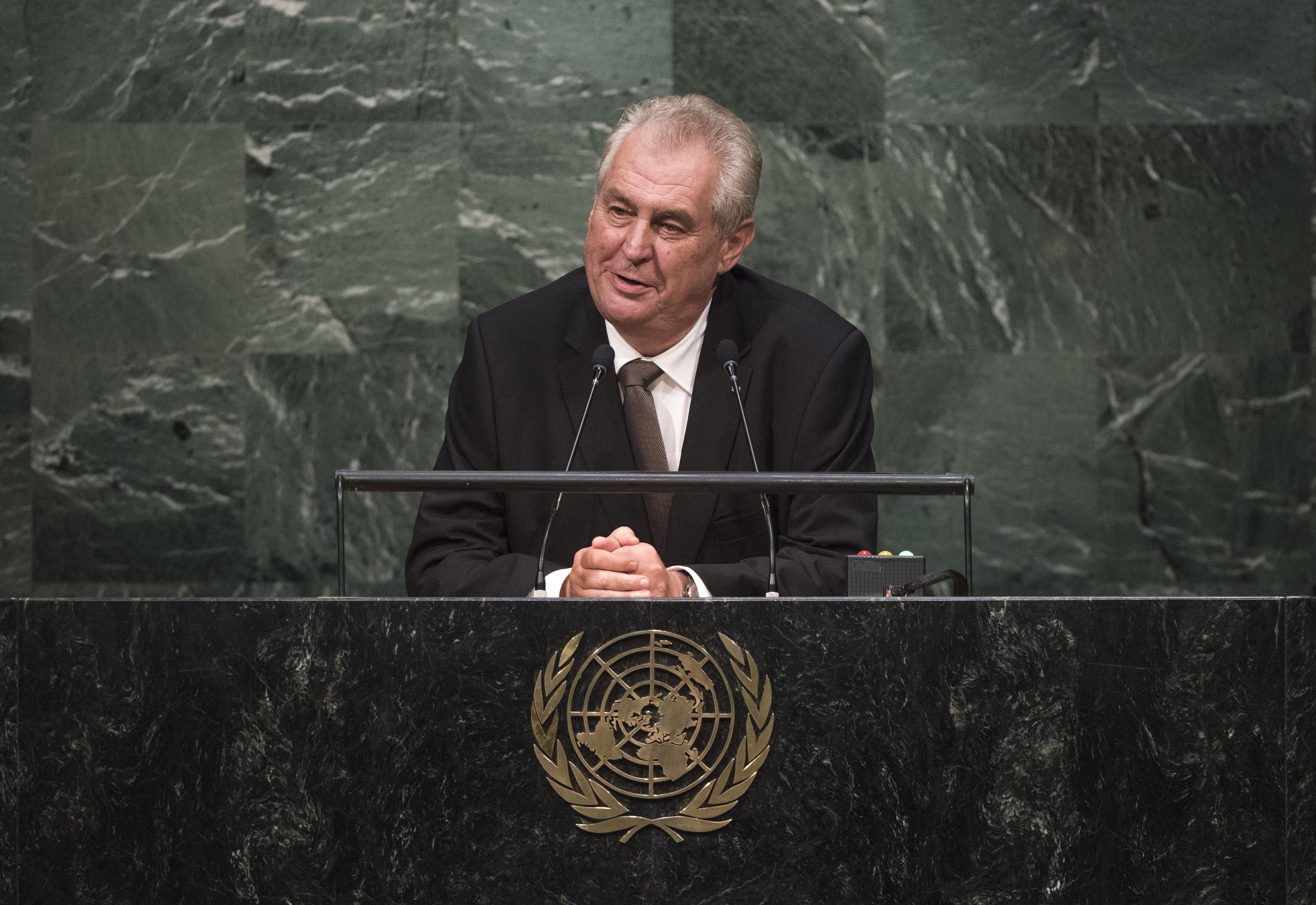 President Zeman (photo credit: United Nations Photo/flickr) President Zeman (photo credit: United Nations Photo/flickr)