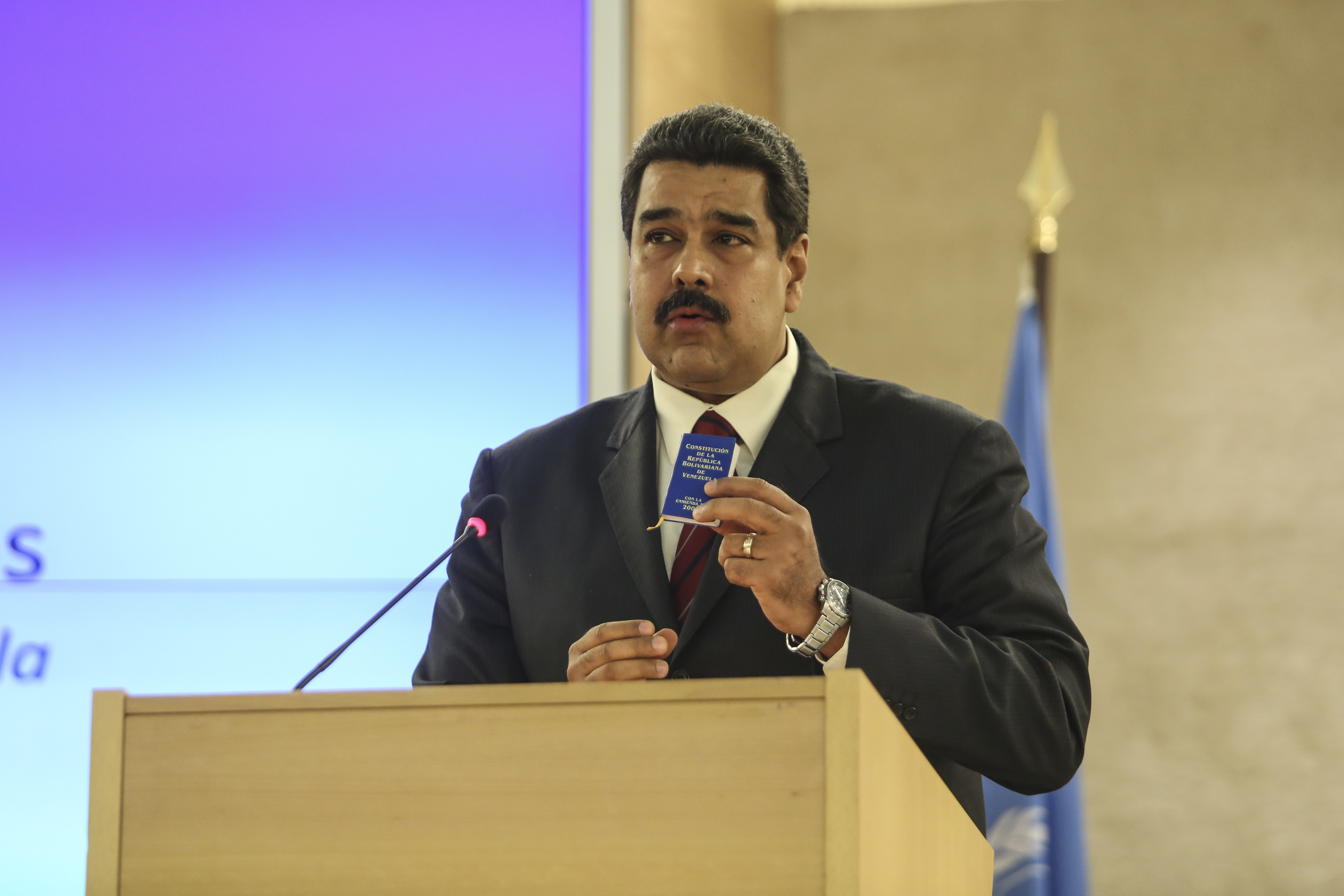 Venezuelan President Maduro (photo credit: UN Geneva/flickr) Venezuelan President Maduro (photo credit: UN Geneva/flickr)