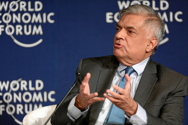 Ranil Wickremesinghe, Prime Minister of Sri Lanka (Photo credit: Flickr)