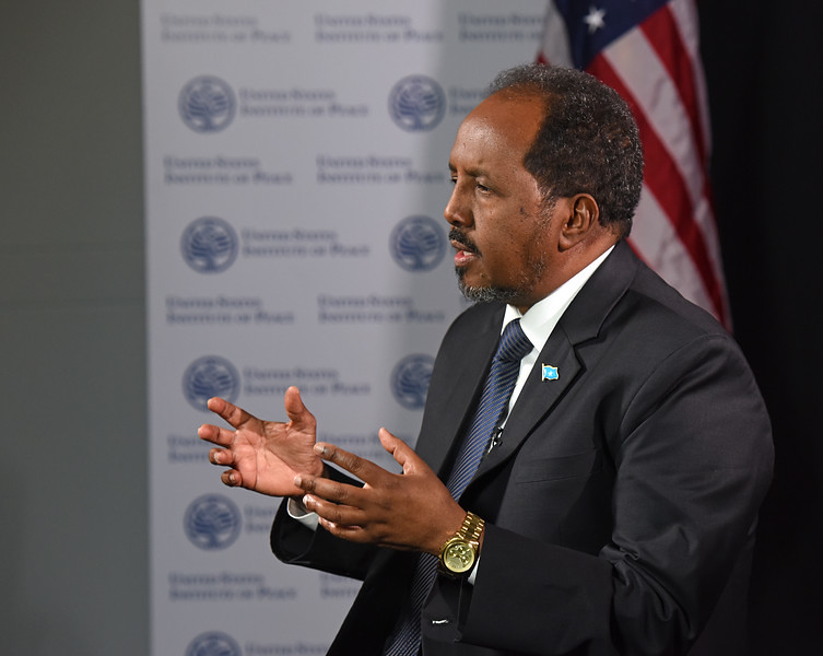 President Hassan Sheikh Mohamud of Somalia (photo credit: U.S. Institute of Peace via flickr)