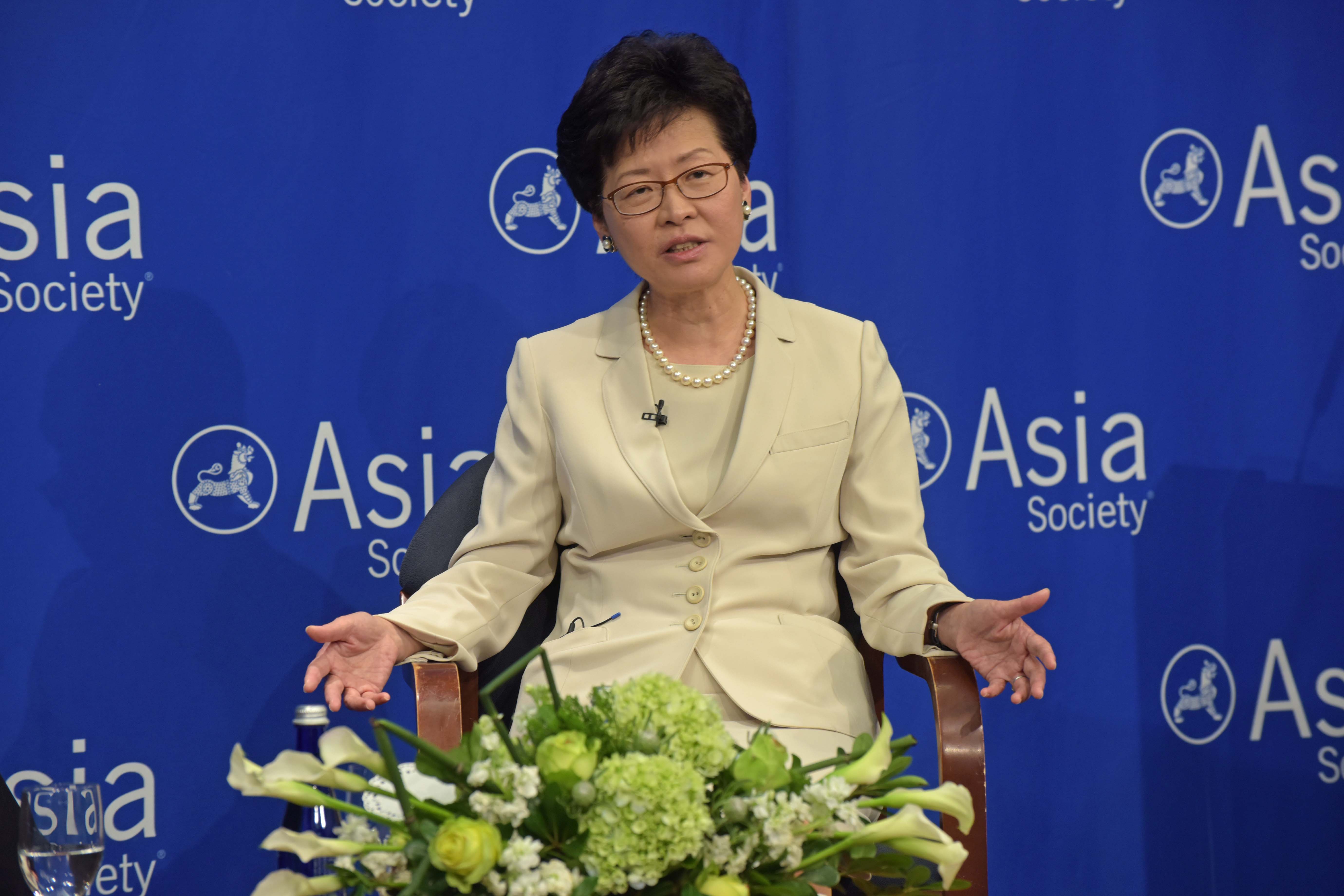 Chief Secretary of Hong Kong Carrie Lam (photo credit: Asia Society/flickr)