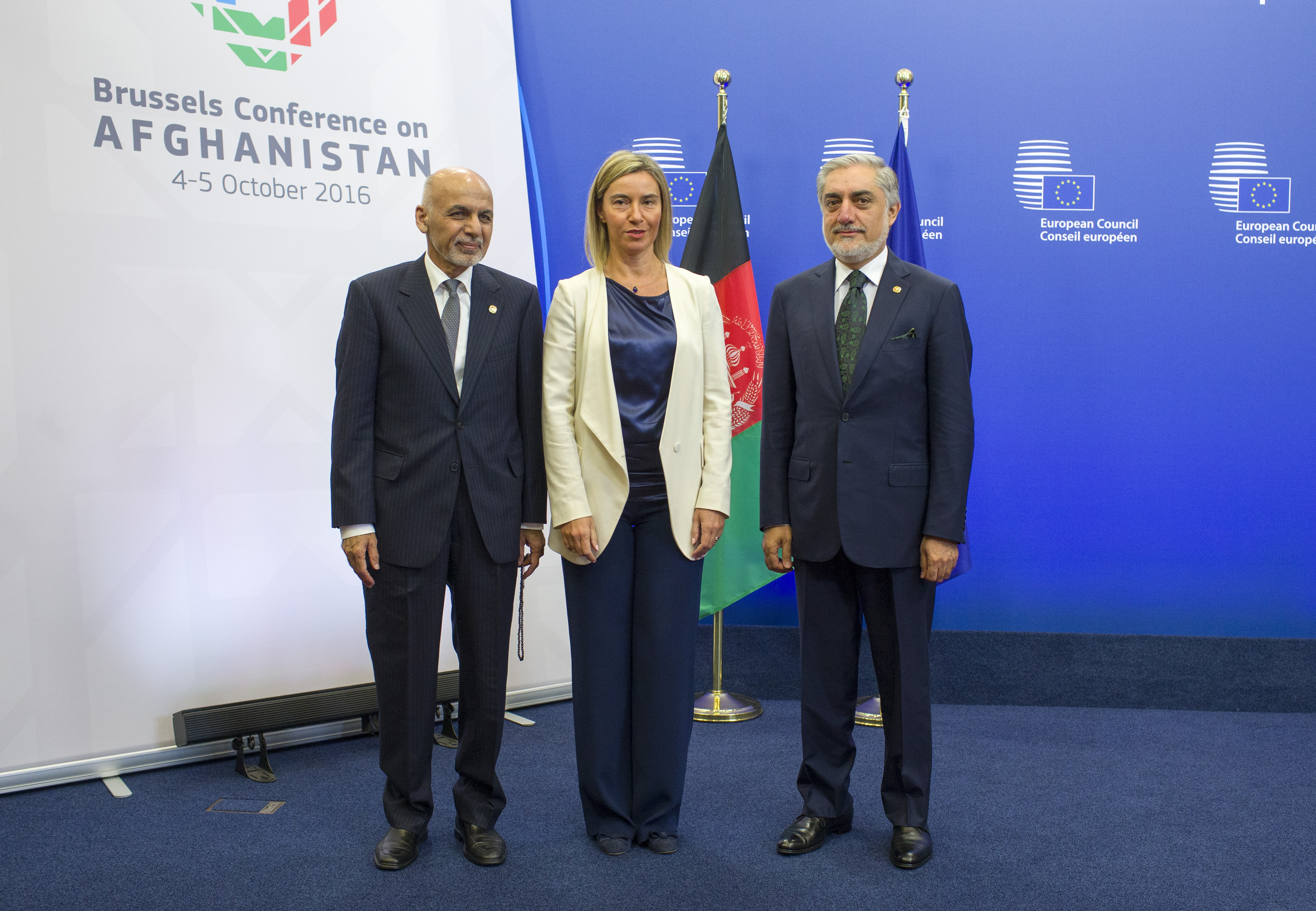 President of Afghanistan Ashraf Ghani and political rival Abdullah Abdullah (photo credit: European External Action Service/flickr) President of Afghanistan Ashraf Ghani and political rival Abdullah Abdullah (photo credit: European External Action Service/flickr)
