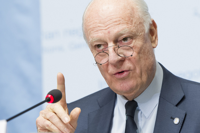 Staffan de Mistura, United Nations Special Envoy for Syria (Photo credit: Violaine Martin / Flickr) Staffan de Mistura, United Nations Special Envoy for Syria (Photo credit: Violaine Martin / Flickr)