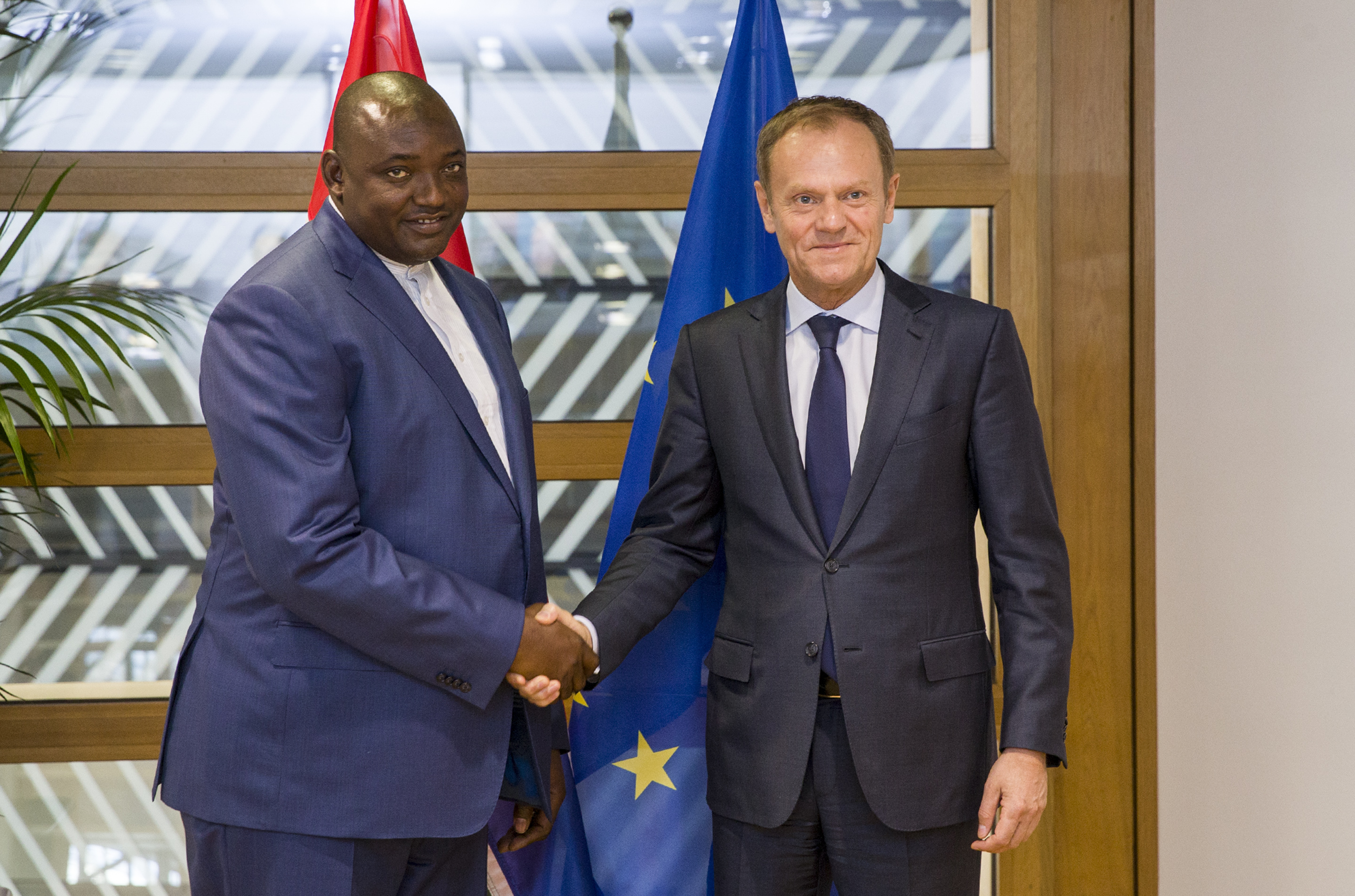 President Adams Barrow of The Gambia (photo credit: European Council President/flickr) President Adams Barrow of The Gambia (photo credit: European Council President/flickr)