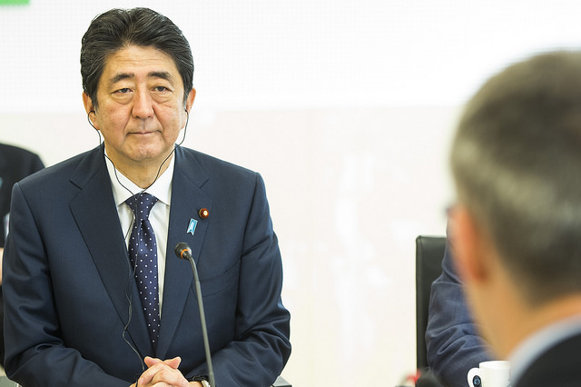 Japan's Prime Minister Shinzo Abe (Photo credit: Flickr)