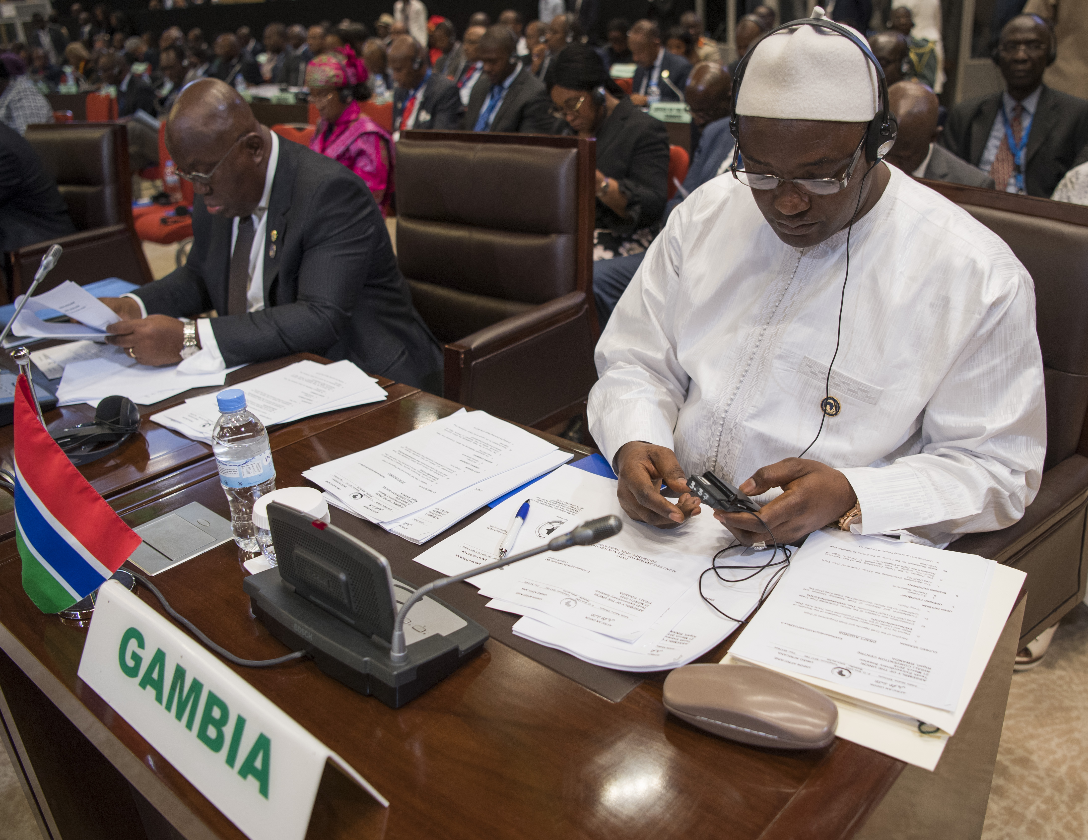 President Adama Barrow of the Gambia (photo credit: Paul Kagame/flickr) President Adama Barrow of the Gambia (photo credit: Paul Kagame/flickr)