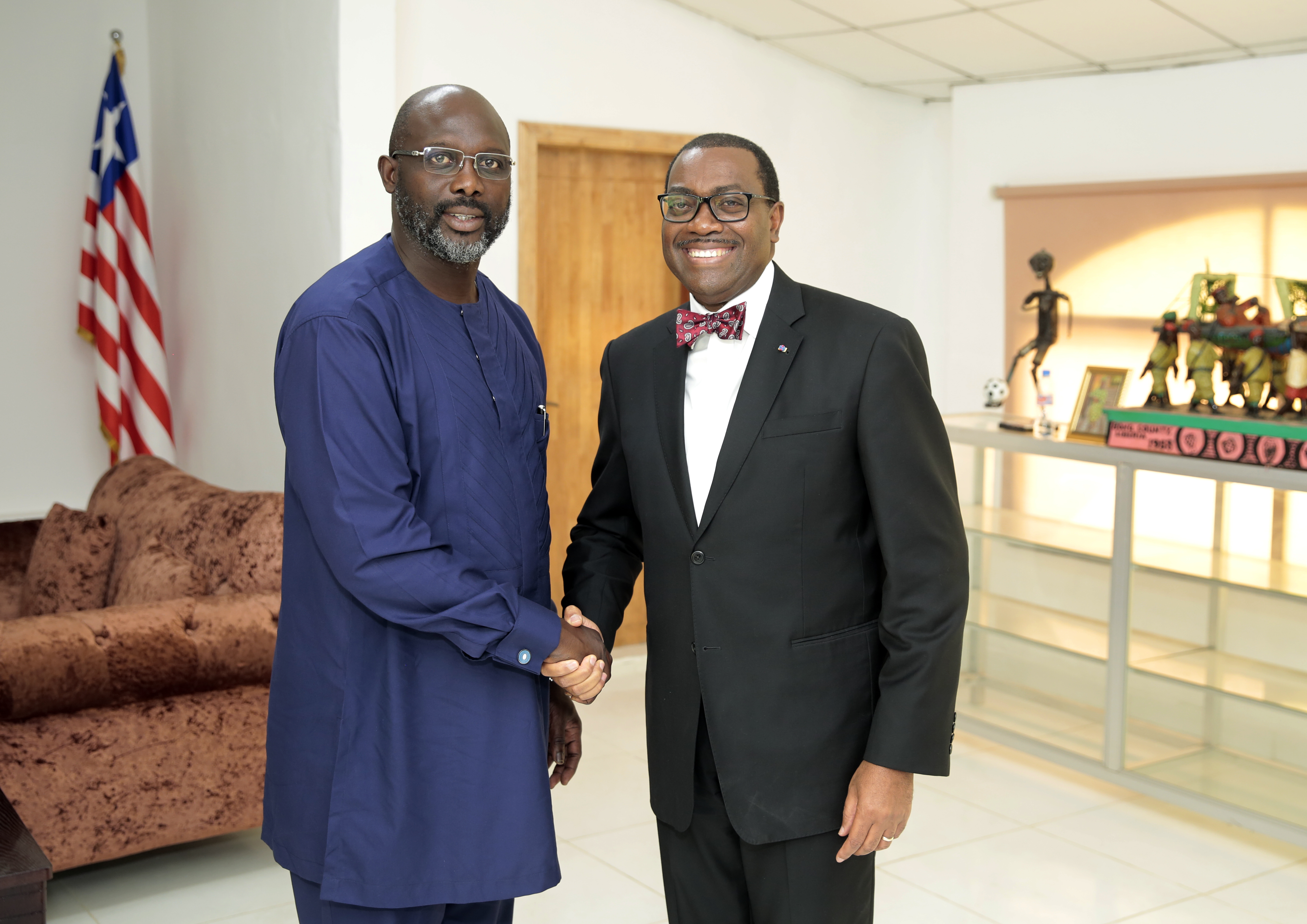 President George Weah of Liberia (photo credit: AfDB Group/flickr) President George Weah of Liberia (photo credit: AfDB Group/flickr)