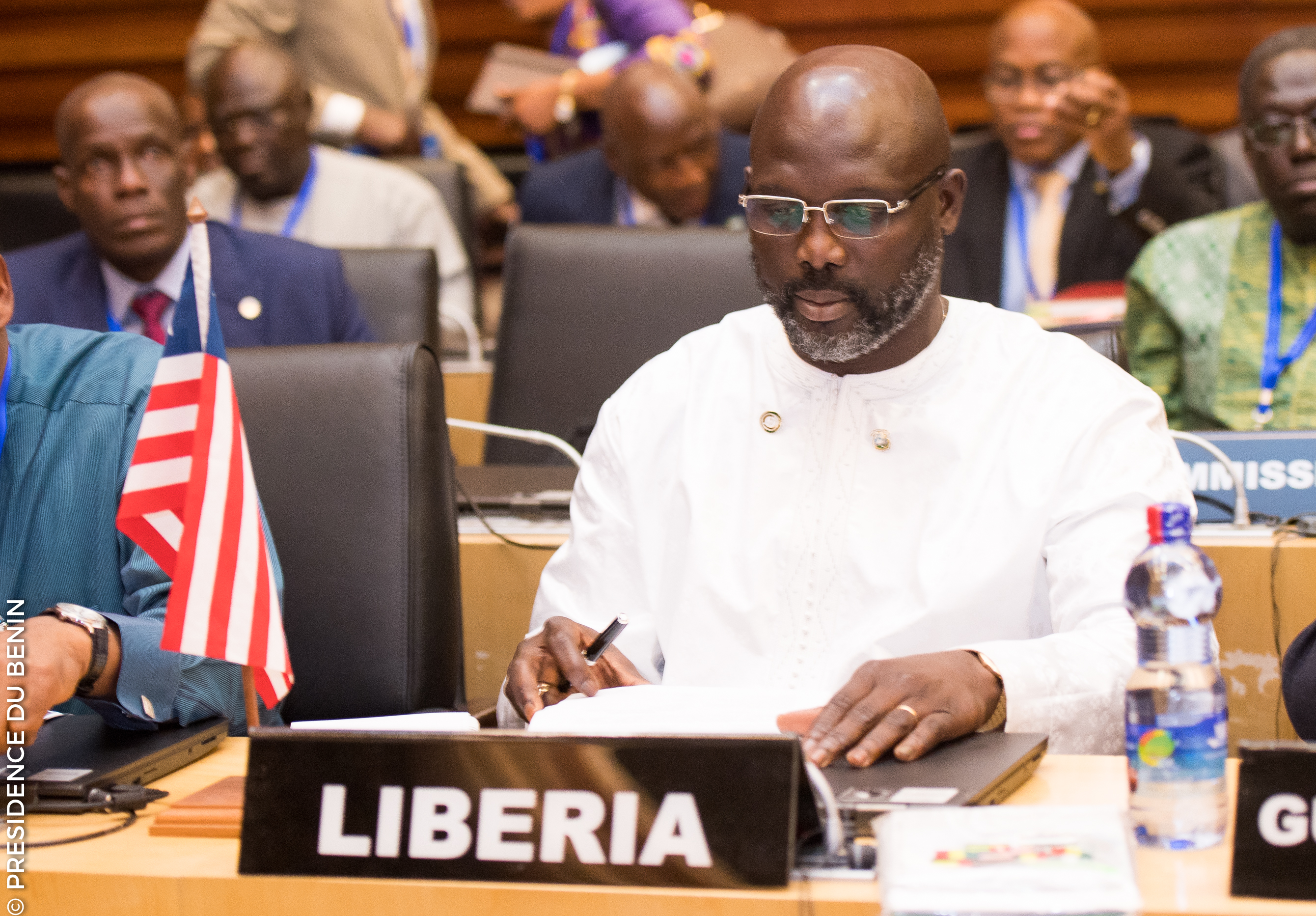 President George Weah of Liberia (photo credit: Présidence de la République du Bénin/flickr) President George Weah of Liberia (photo credit: Présidence de la République du Bénin/flickr)