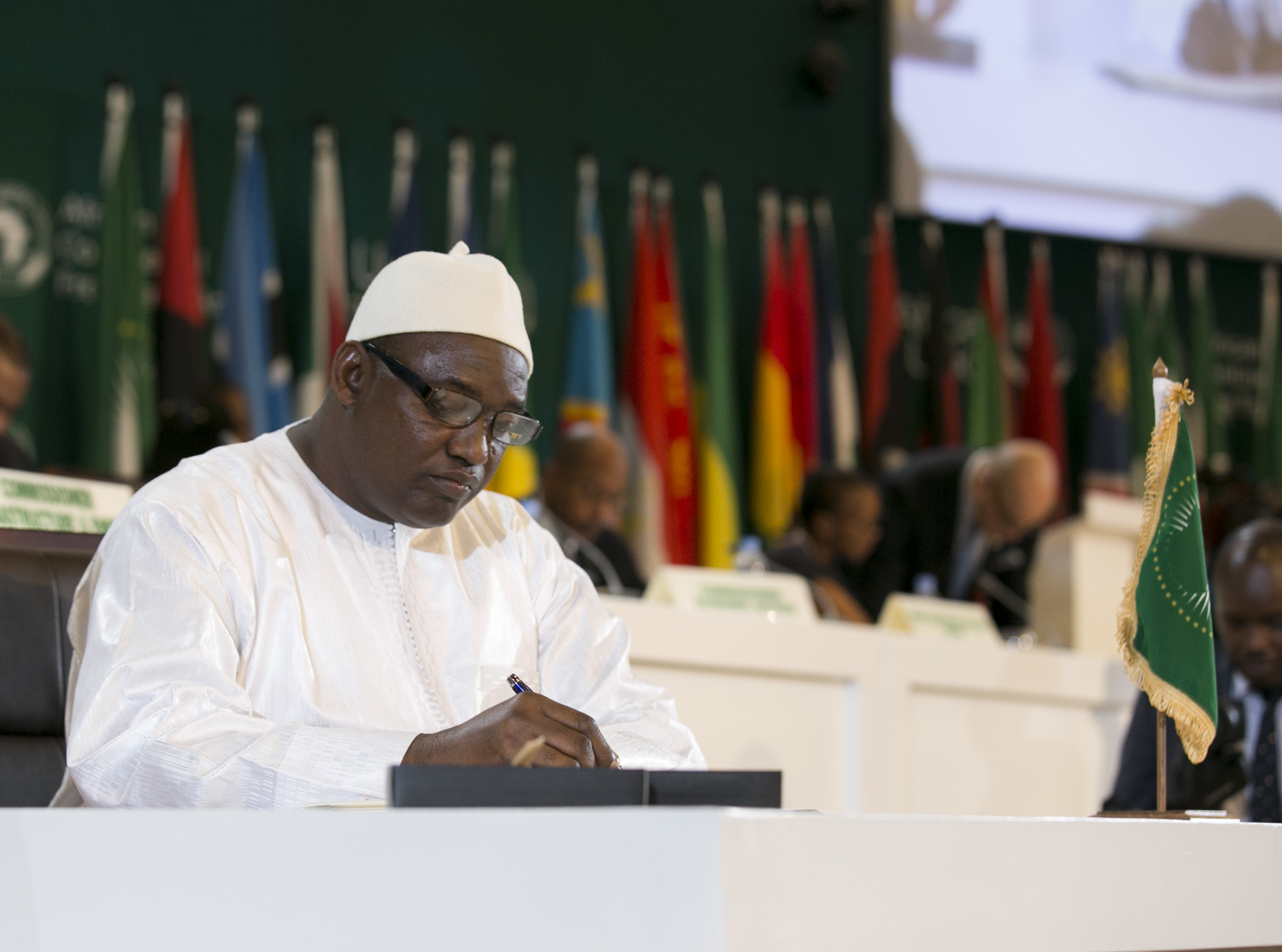 President Adama Barrow of the Gambia (photo credit: Paul Kagame/flickr) President Adama Barrow of the Gambia (photo credit: Paul Kagame/flickr)