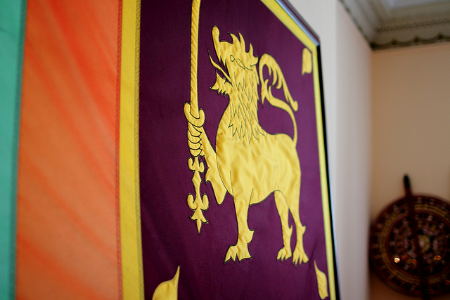 The flag of Sri Lanka (Photo credit: Embassy of Sri Lanka Flag / flickr)