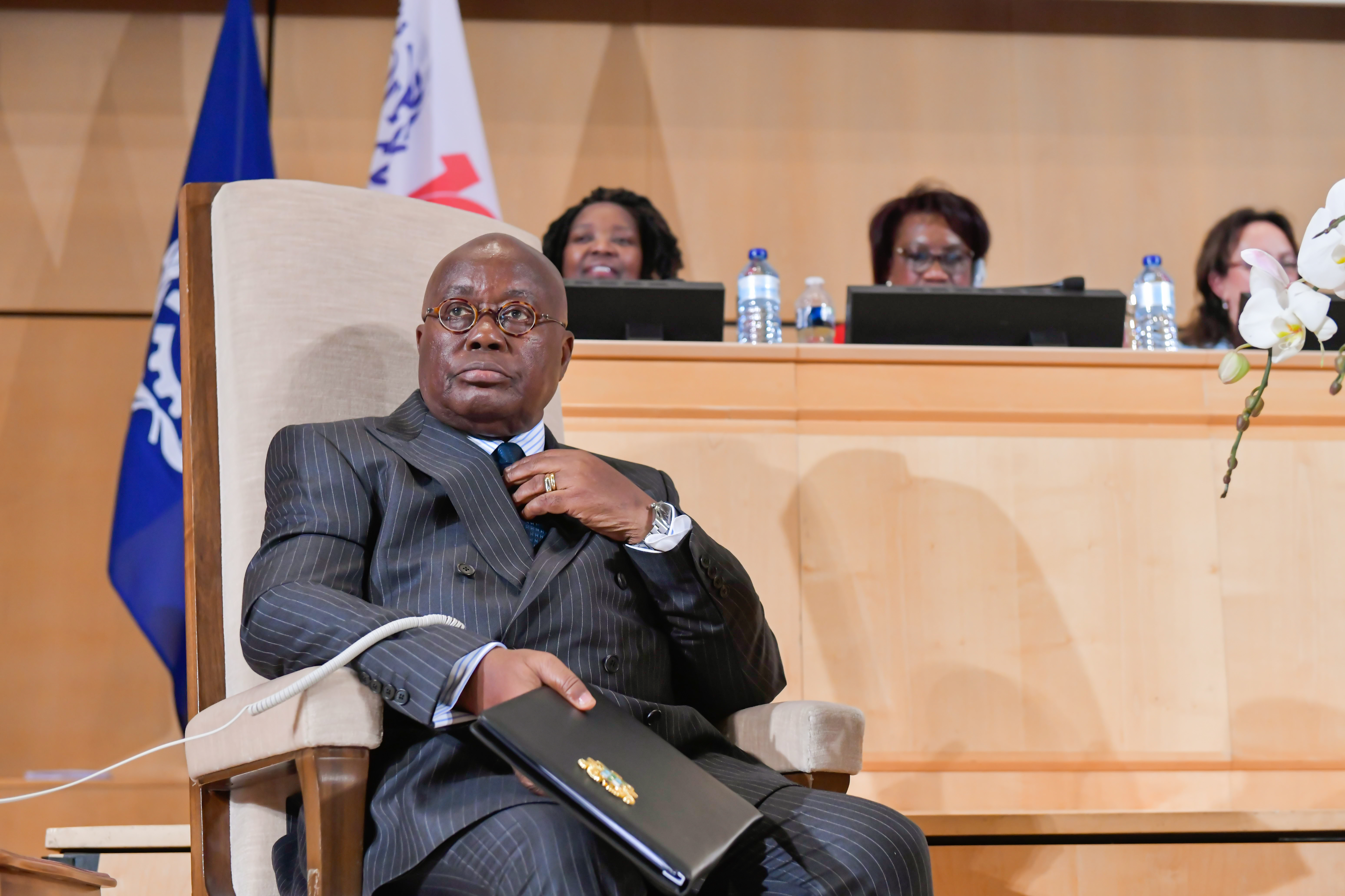 President of Ghana Nana Akufo-Addo (photo credit: International Labour Organization/flickr) President of Ghana Nana Akufo-Addo (photo credit: International Labour Organization/flickr)