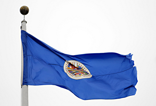 Flag of OAS (Photo credit: Juan Manuel Herrera / OAS / Flickr) Flag of OAS (Photo credit: Juan Manuel Herrera / OAS / Flickr)