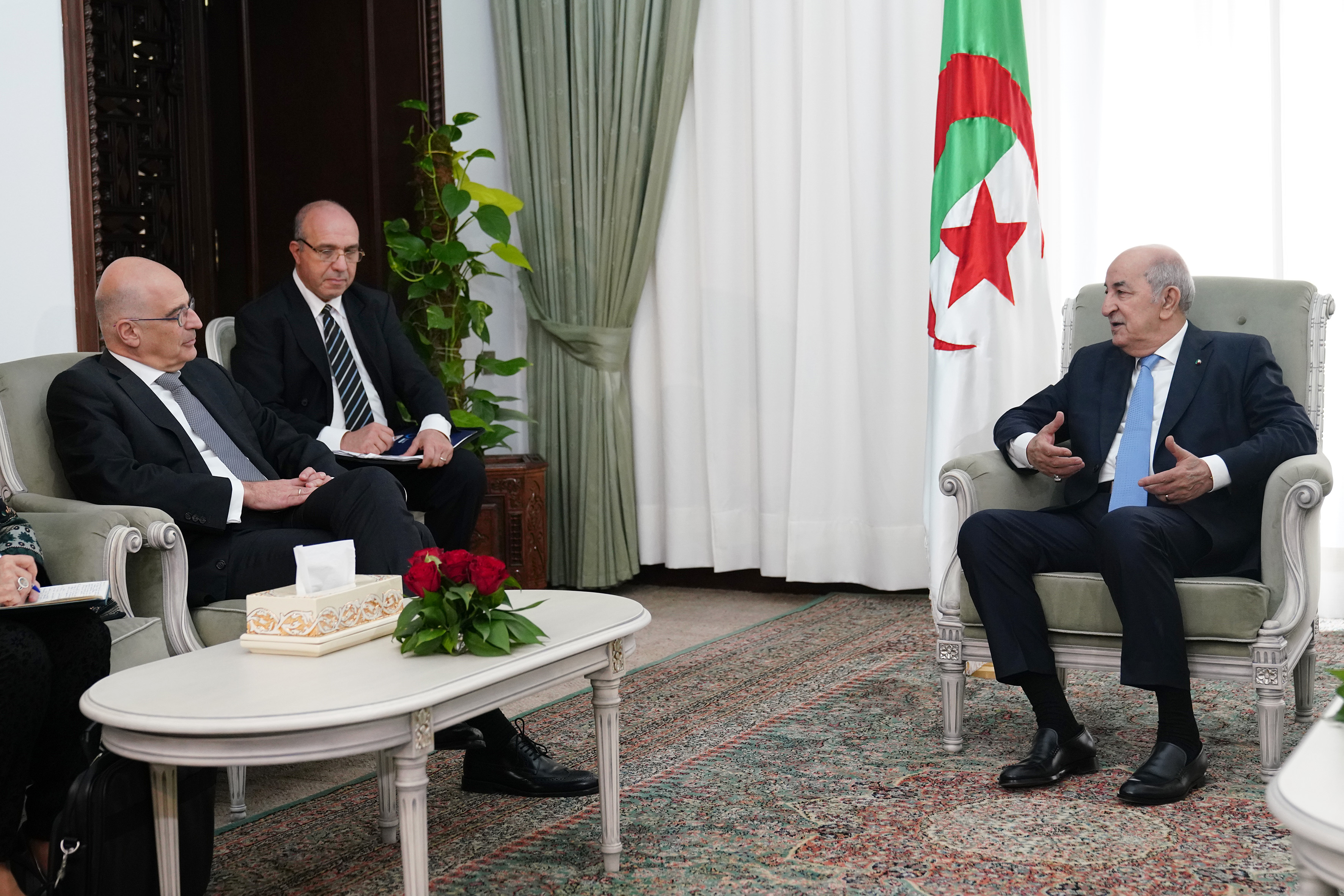 President Abdelmadjid Tebboune of Algeria (photo credit: Υπουργείο Εξωτερικών/flickr) President Abdelmadjid Tebboune of Algeria (photo credit: Υπουργείο Εξωτερικών/flickr)
