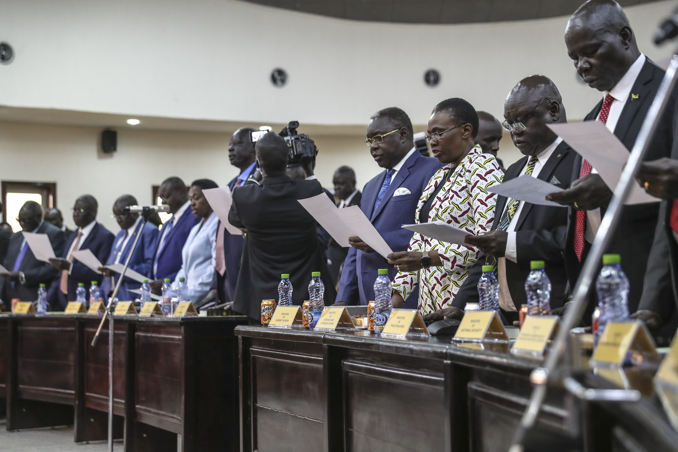 Swearing-in of ministers in Sudan's transitional government March 2020 (photo credit: UNMISS/flickr) Swearing-in of ministers in Sudan's transitional government March 2020 (photo credit: UNMISS/flickr)