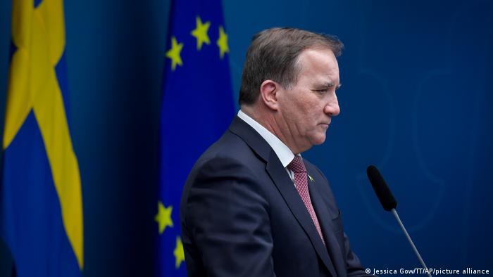 Prime Minister of Sweden, Stefan Lofven (photo credit: Jessica Gow/AP)