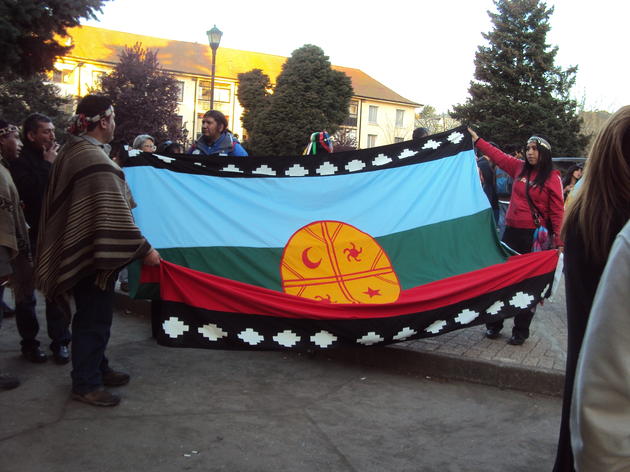Mapuche community support march (photo credit: Carol Crisosto Cadiz/flickr) Mapuche community support march (photo credit: Carol Crisosto Cadiz/flickr)