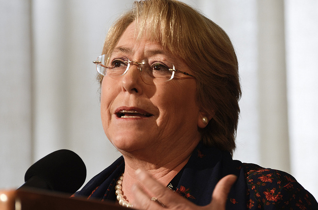 Michelle Bachelet, President of Chile (Photo credit: UN Women/ Flickr) Michelle Bachelet, President of Chile (Photo credit: UN Women/ Flickr)
