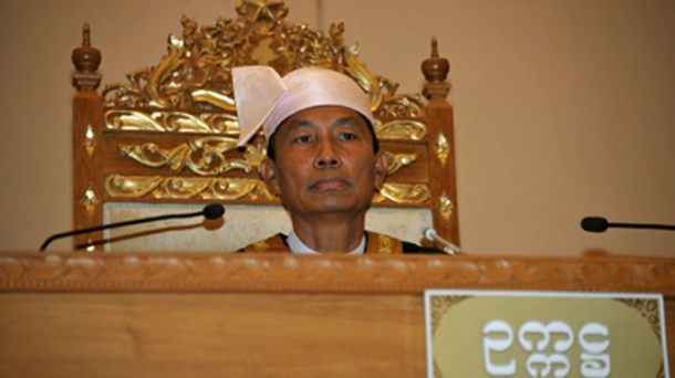 Union Parliament Speaker Shwe Mann during a meeting of the Burmese Parliament in Naypyidaw. (Photo: The Irrawaddy)