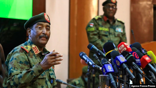 General Abdel Fattah al-Burhan (photo credit: AFP)