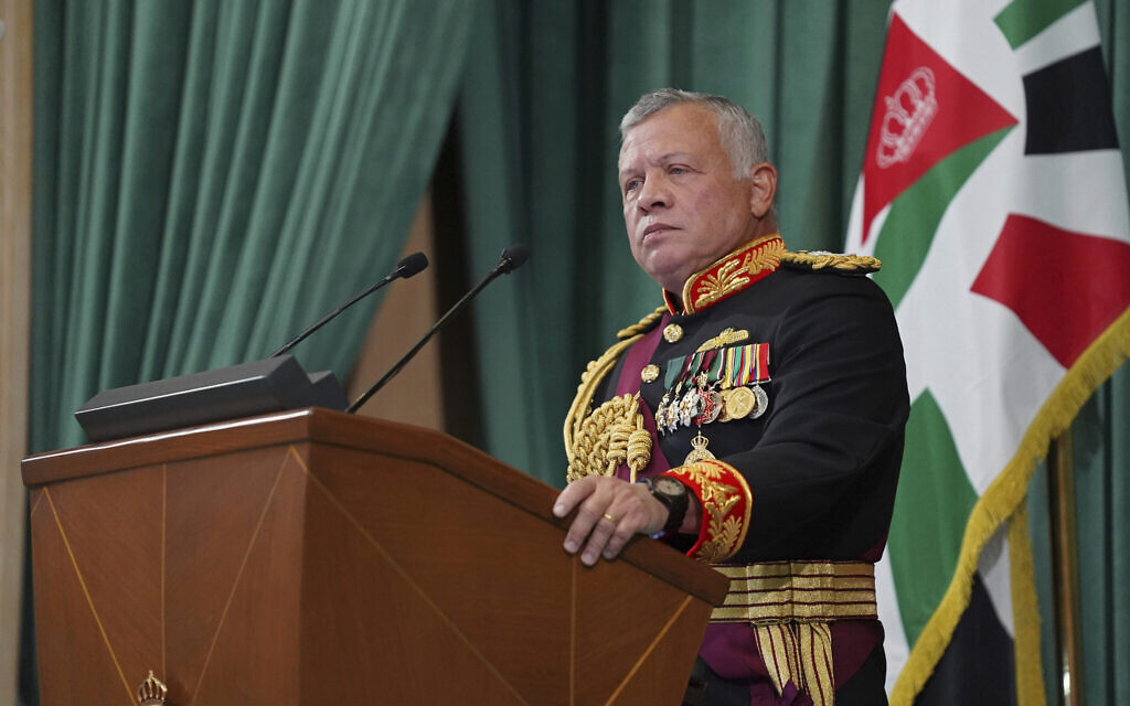 Jordan's King Abdullah II (Photo credit: Yousef Allan / The Royal Hashemite Court via AP) Jordan's King Abdullah II (Photo credit: Yousef Allan / The Royal Hashemite Court via AP)