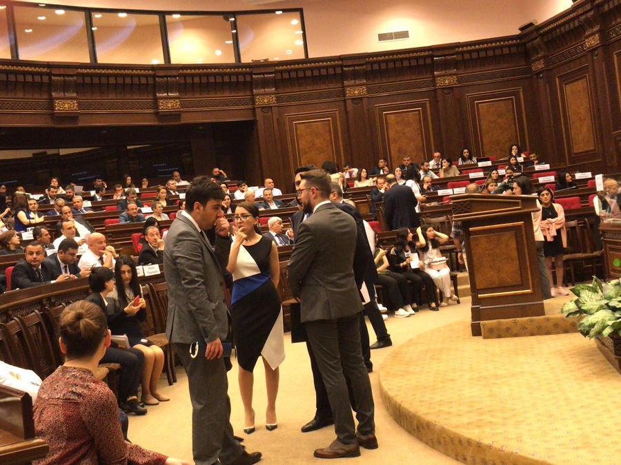 Armenia's Parliament hosting hearings on transitional justice (photo credit: Ruben Carranza/Twitter) Armenia's Parliament hosting hearings on transitional justice (photo credit: Ruben Carranza/Twitter)