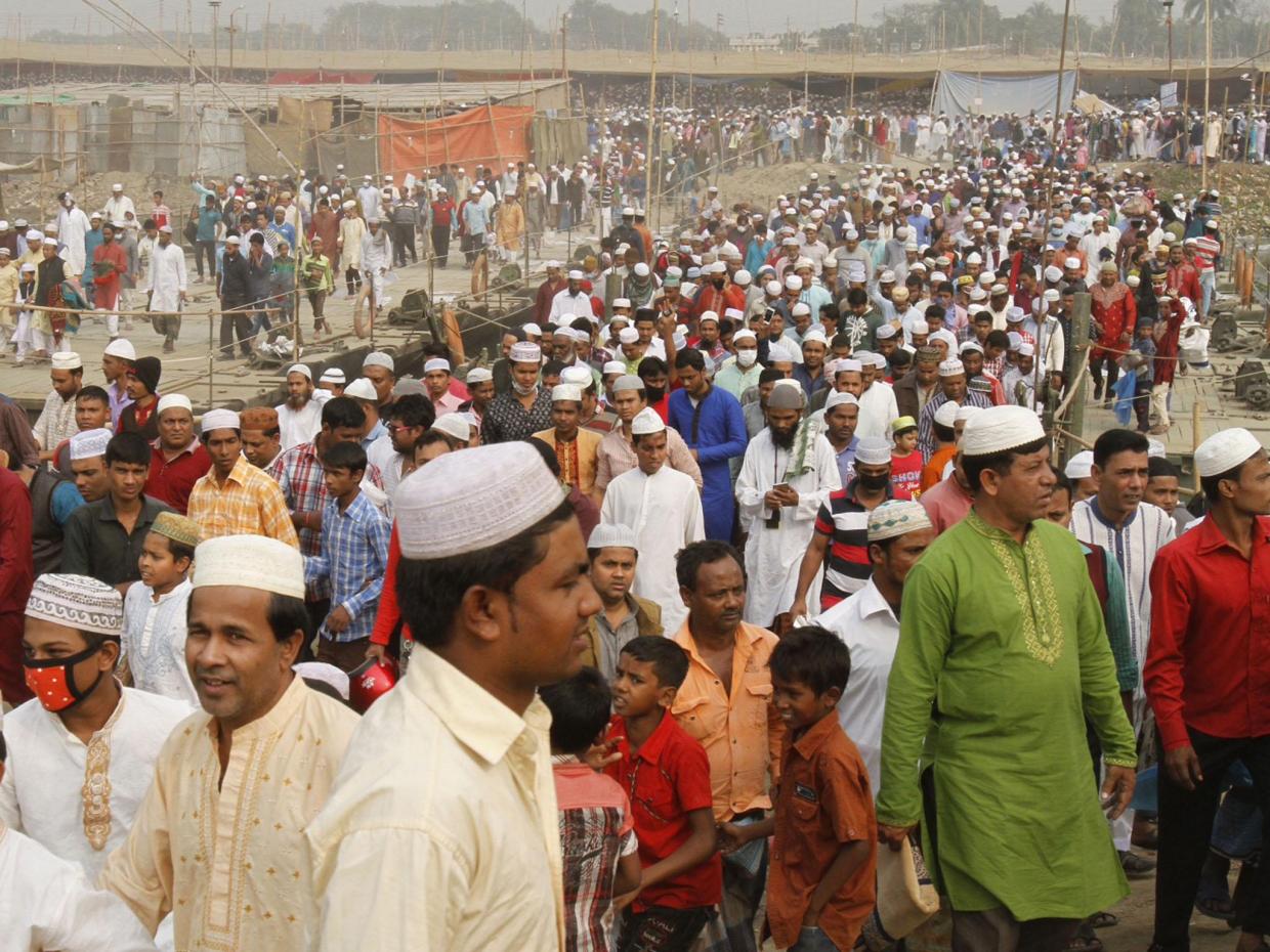 Millions of Muslims gathered for the three-day religious event in the centre of Dhaka in January this year (photo credit: Reuters) Millions of Muslims gathered for the three-day religious event in the centre of Dhaka in January this year (photo credit: Reuters)