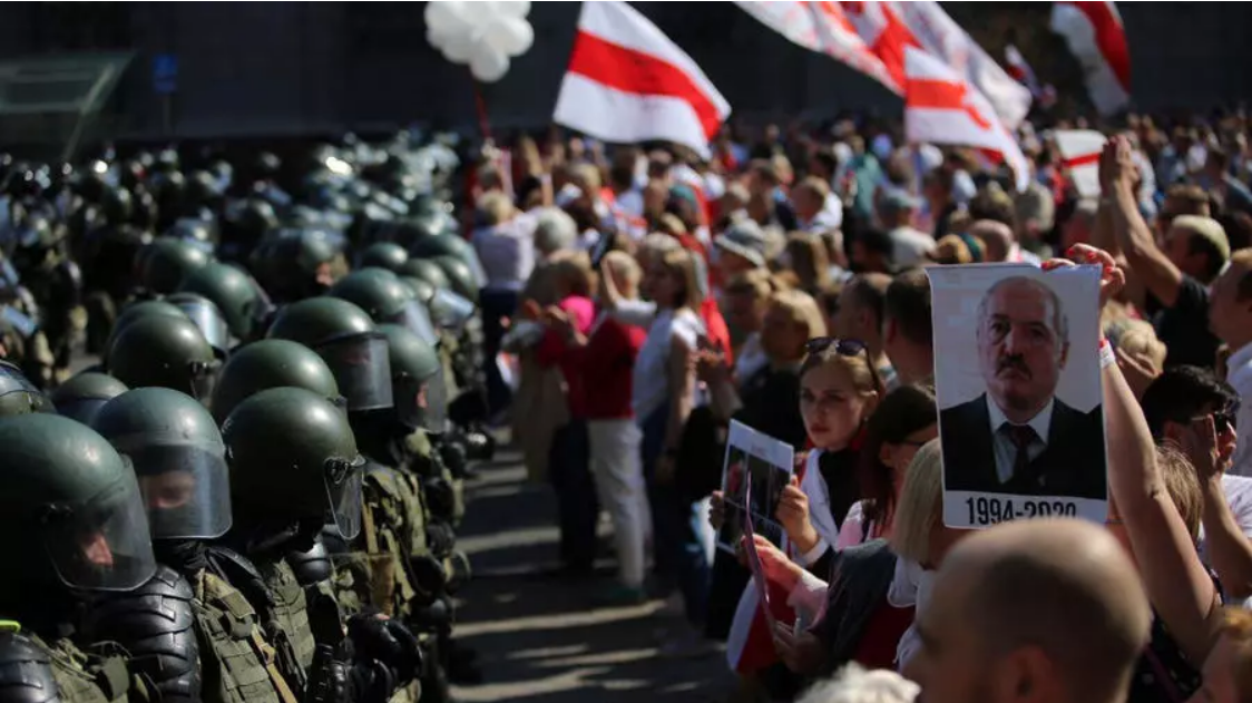 Protests against President Aliaksandr Lukashenka in Minsk, Belarus in August 2020 (photo credit: Reuters) Protests against President Aliaksandr Lukashenka in Minsk, Belarus in August 2020 (photo credit: Reuters)