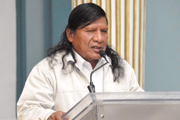Pedro Apala, General Director of the Plurinational Institute for the Study of Languages and Cultures (photo credit: Prensa Latina) Pedro Apala, General Director of the Plurinational Institute for the Study of Languages and Cultures (photo credit: Prensa Latina)