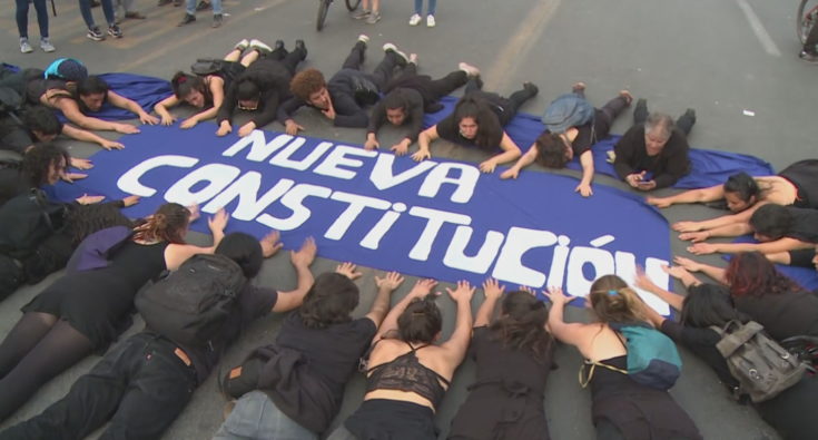 Chileans show support for a new constitution (photo credit - The Bubble)