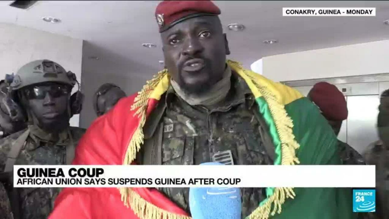 Lieutenant Colonel Mamady Doumbouya, leader of the Guinea coup (photo credit: France 24 / James André) Lieutenant Colonel Mamady Doumbouya, leader of the Guinea coup (photo credit: France 24 / James André)