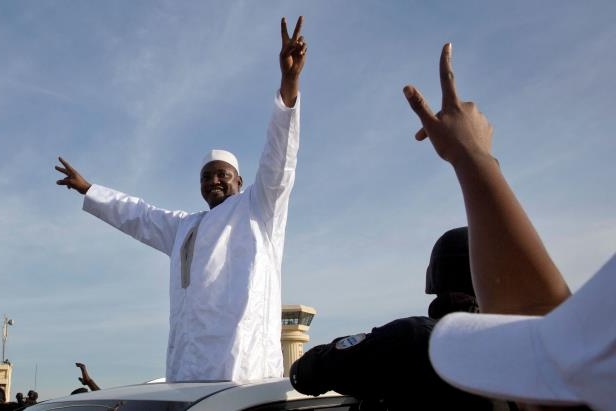 New President of Gambia Adama Barrow (photo credit: AP Photo/Jerome Delay)