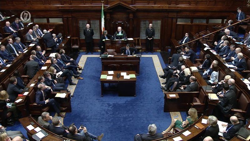 Irish Dail (lower house) (Photo credit: RTE) Irish Dail (lower house) (Photo credit: RTE)