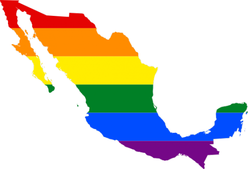 Mexican map in rainbow colors (photo credit: Wikimedia Commons) Mexican map in rainbow colors (photo credit: Wikimedia Commons)