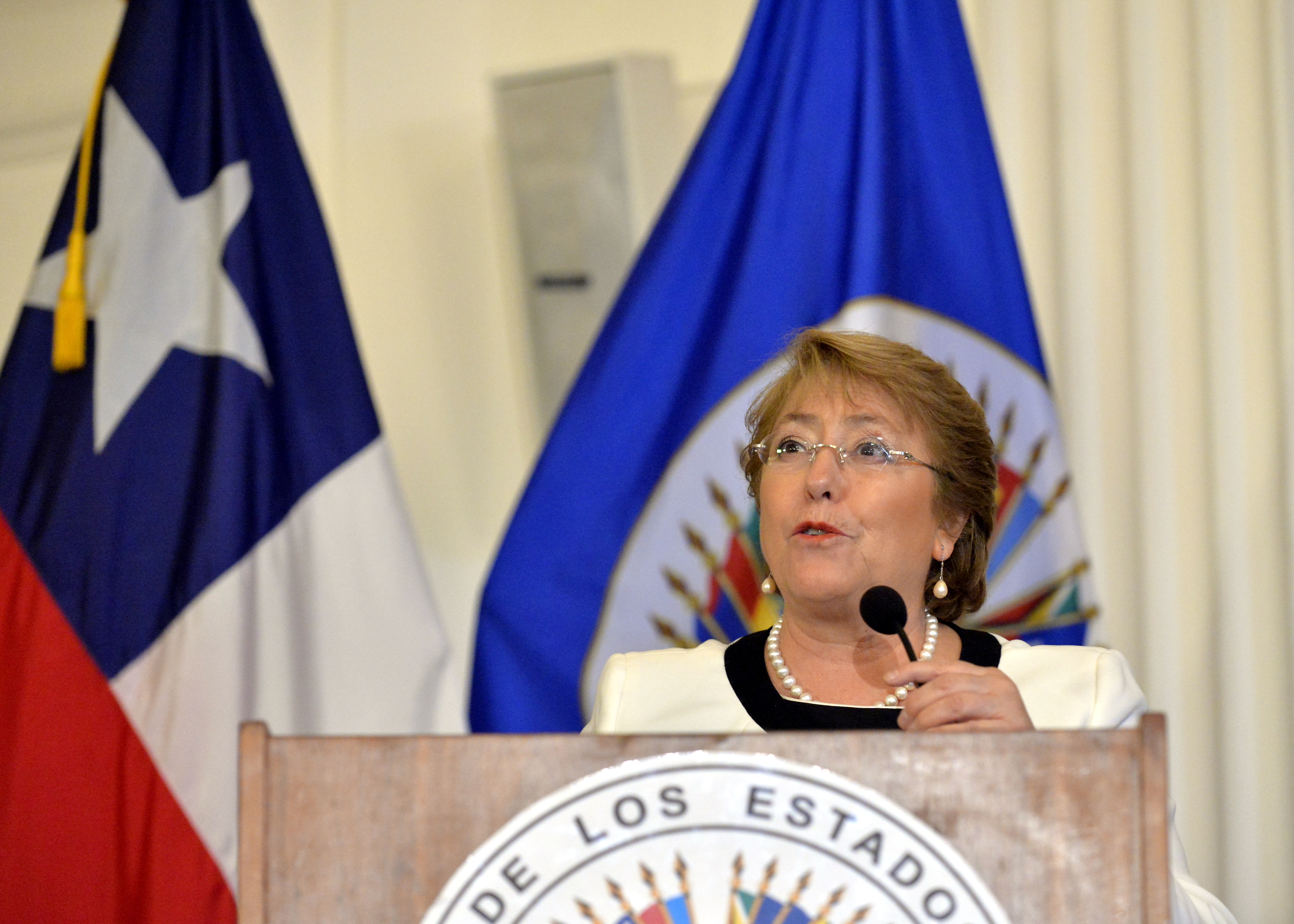 President Michelle Bachelet (photo credit: OEA-OAS/Flickr) President Michelle Bachelet (photo credit: OEA-OAS/Flickr)