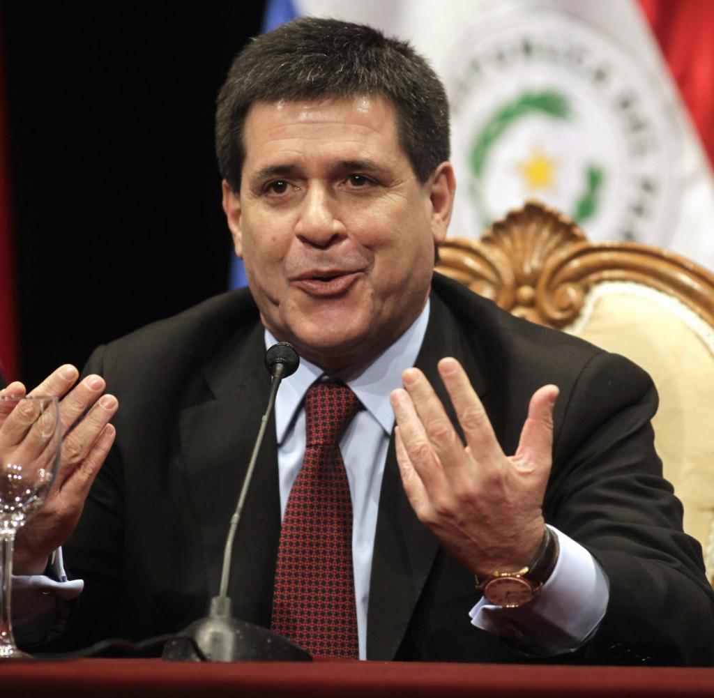 Paraguay's president, Horacio Cartes (Photo credit: REUTERS) Paraguay's president, Horacio Cartes (Photo credit: REUTERS)
