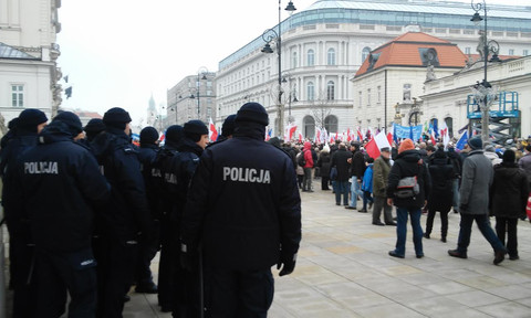 Pro-democracy protest in Warsaw in 20176 (photo credit: Dariusz Kalan)