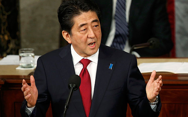 Japan's Prime minister Shinzo Abe (Photo credit: bostonglobalforum.org) Japan's Prime minister Shinzo Abe (Photo credit: bostonglobalforum.org)