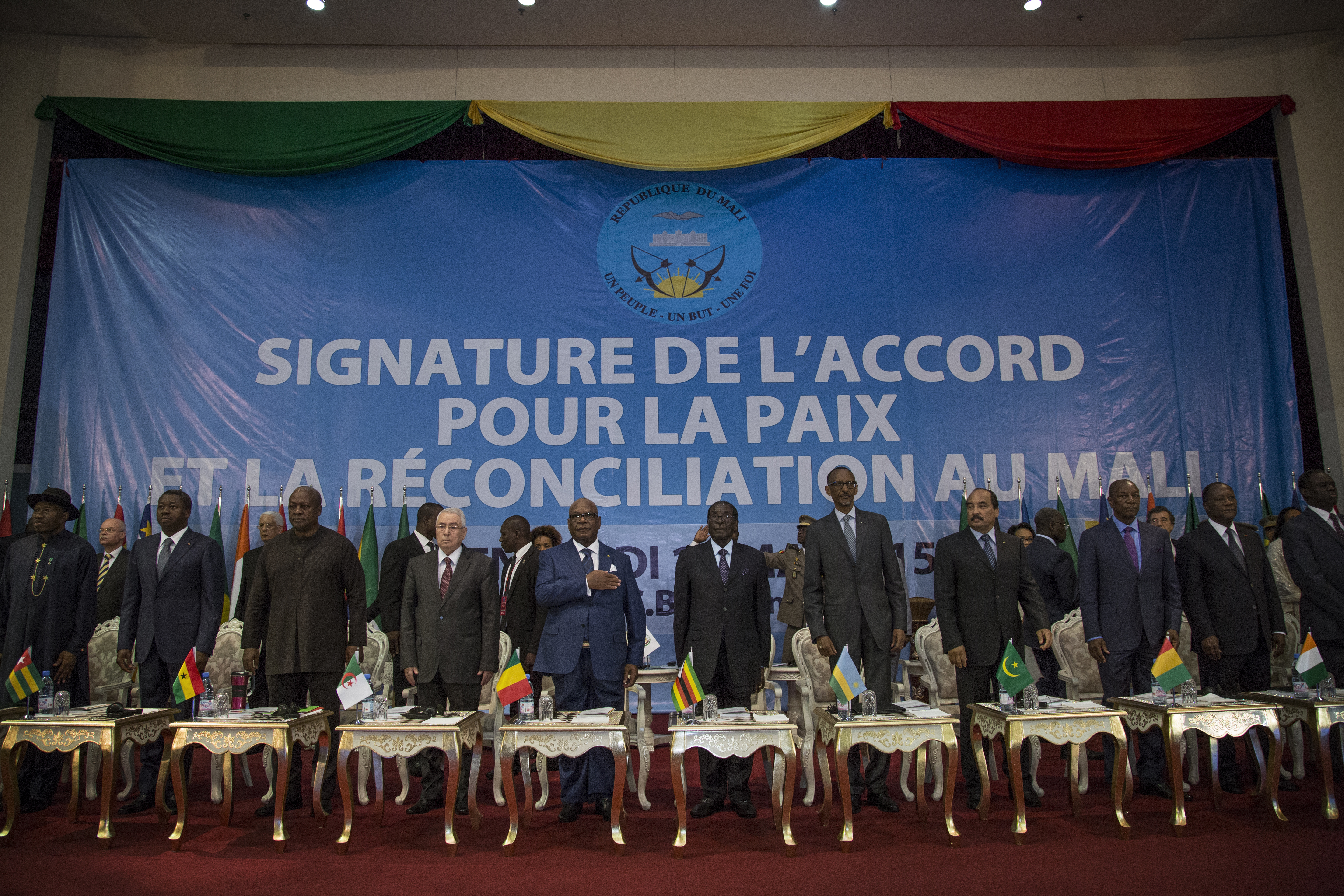 African leaders attend signing ceremony of the Peace Agreement in Mali (photo credit: UN Photo/Marco Dormino/Flickr)