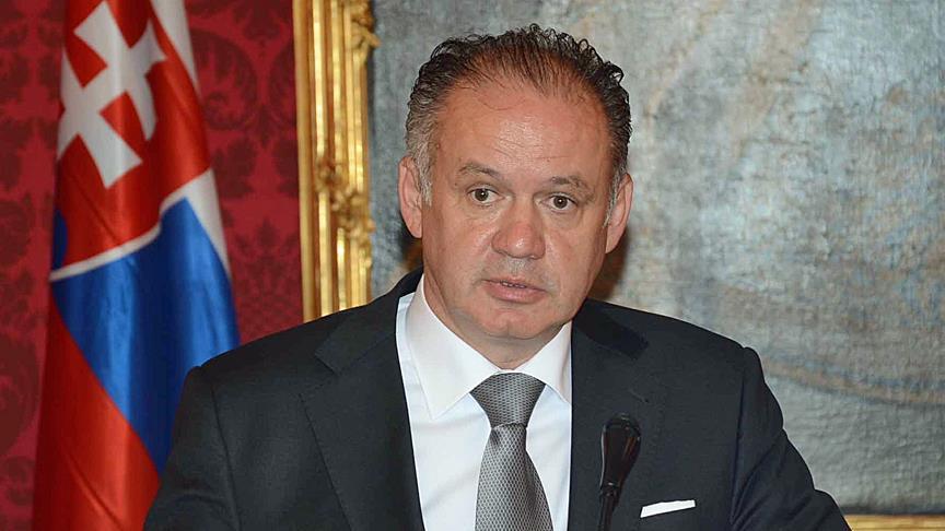 Slovakian President Andrej Kiska (photo credit: Anadolu Agency)