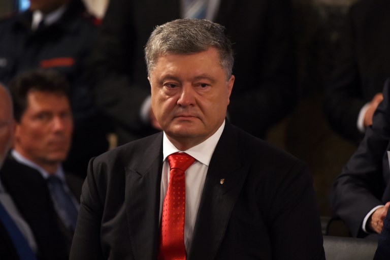 Ukrainian President Petro Poroshenko (photo credit: AFP Photo/Patrik Stollarz)