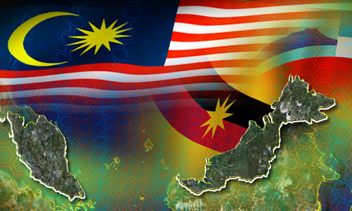 Overlapping flags of Malaysia, Sabah, and Sarawak (photo credit: Malaysiakini) Overlapping flags of Malaysia, Sabah, and Sarawak (photo credit: Malaysiakini)