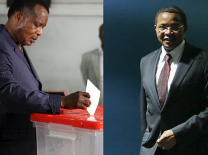 Congo president Nguesso (L) is gunning for a third term whiles Tanzanian Kikwete has stepped down (photo credit: Ghana Web)