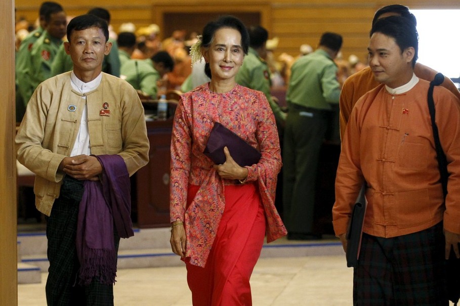Aung San Suu Kyi - leader of the NLD (photo credit - JakartaGlobe/Reuters Aung San Suu Kyi - leader of the NLD (photo credit - JakartaGlobe/Reuters