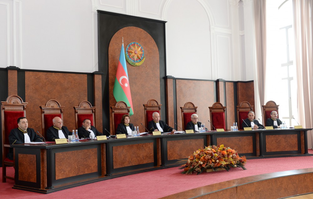 Judges of the Constitutional Court of Azerbaijan (photo credit: Constitutional Court) Judges of the Constitutional Court of Azerbaijan (photo credit: Constitutional Court)