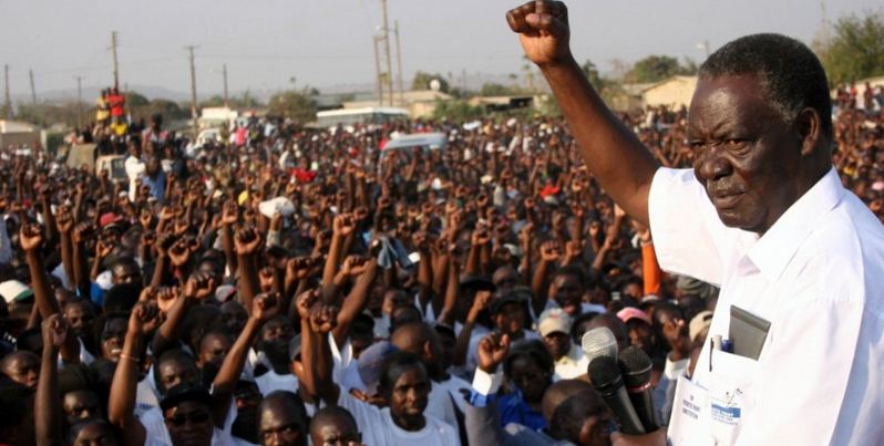 A file photo taken on Aug. 27, 2006 shows then-presidential candidate for the 2006 elections, Michael Sata. (Mackson Wasamunu/AFP/Getty Images) Michael Sata. (Mackson Wasamunu/AFP/Getty Images)